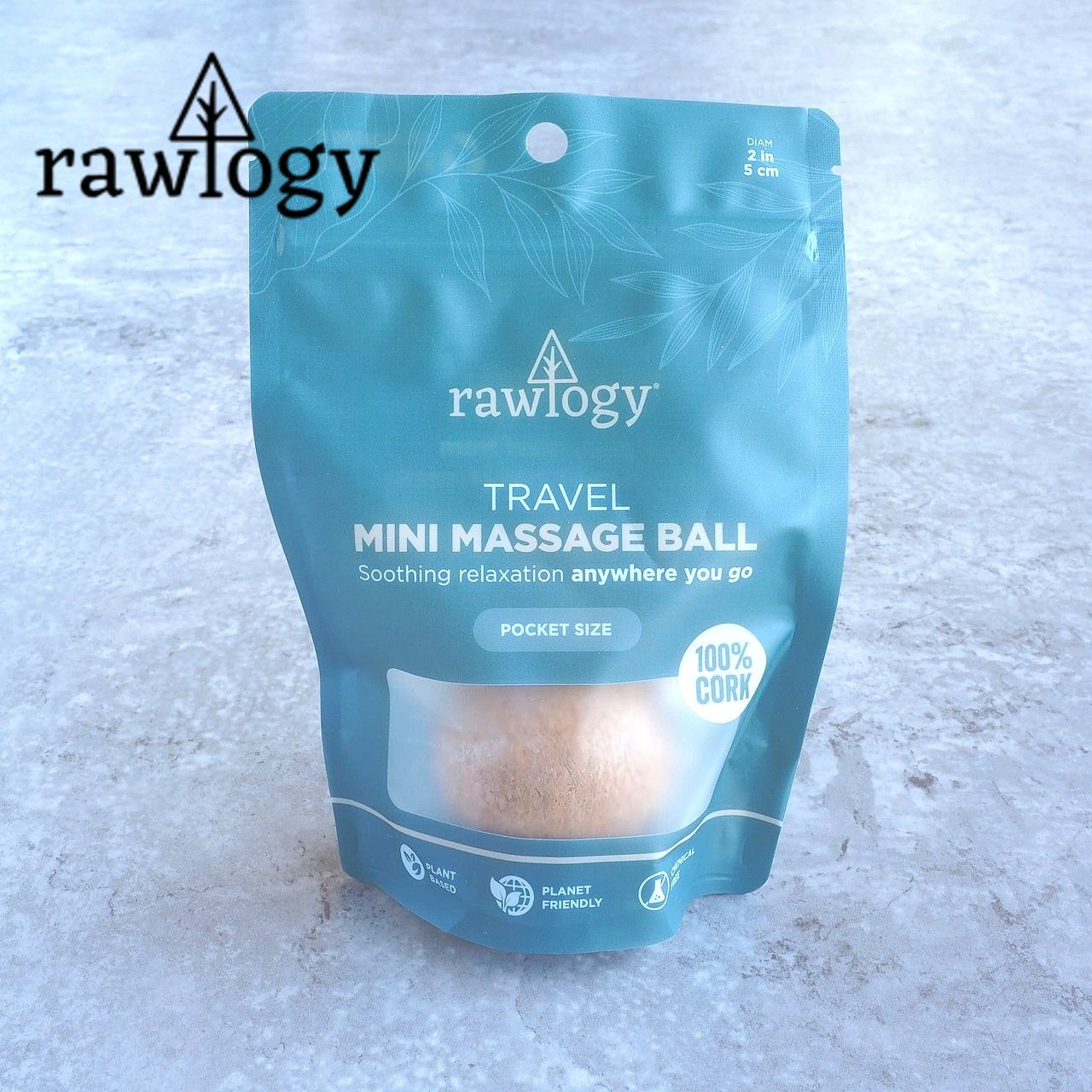 rawlogy / Mini 1.9” Travel Cork Massage Ball