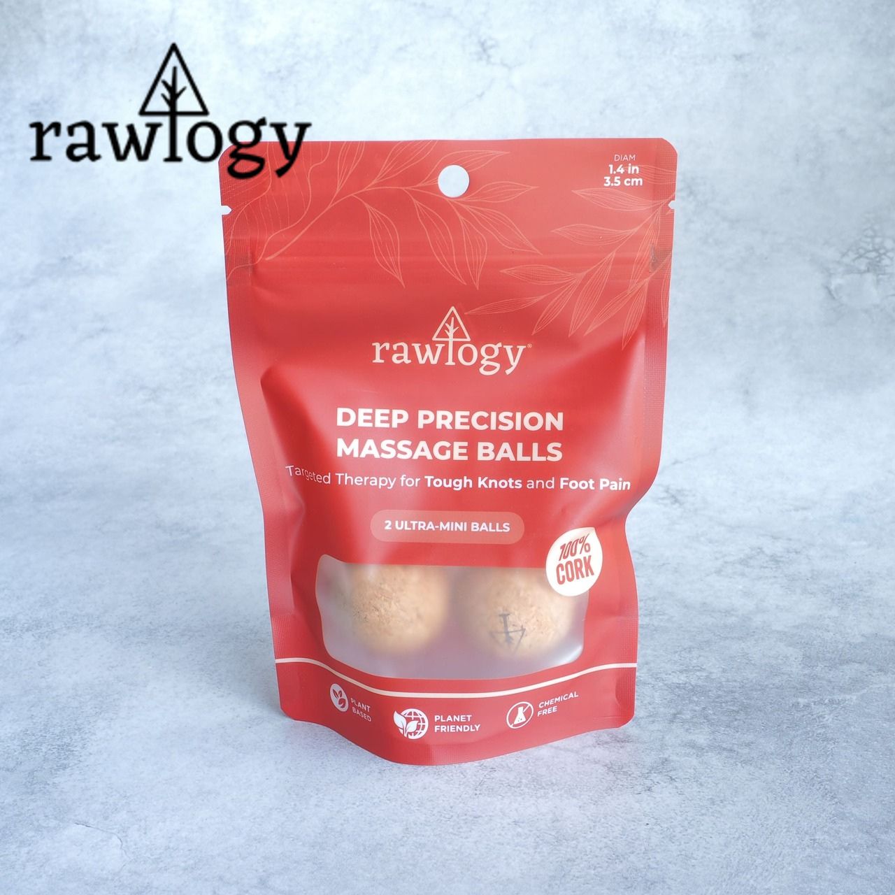 rawlogy / Ultra Mini Set 1.4 ”Travel Cork Massage Ball